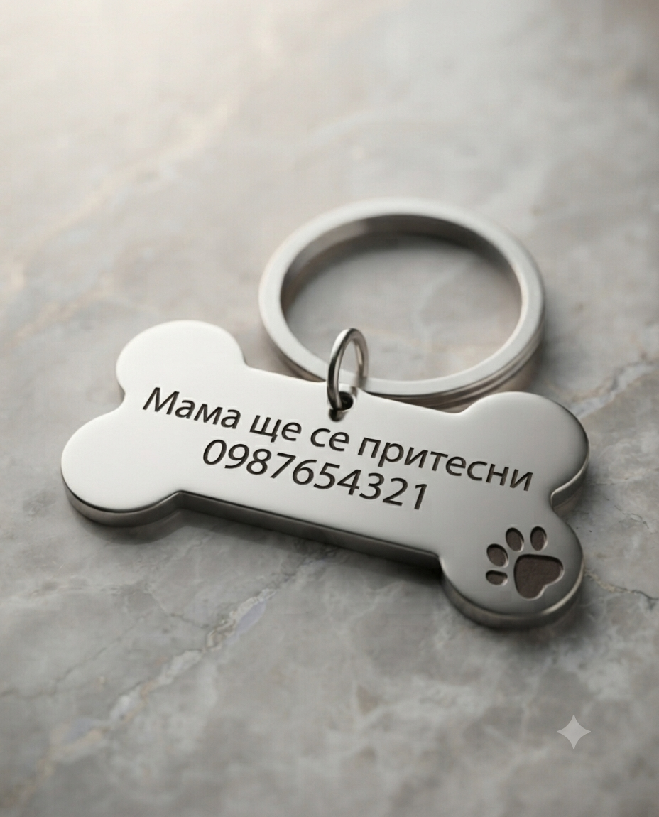 Персонализиран медальон за куче